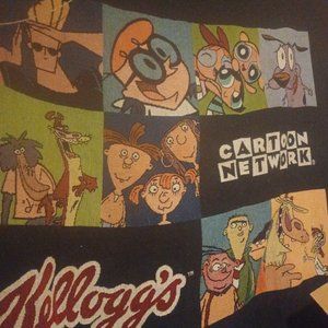 Rare Vintage Cartoon Network Kellogg’s blanket Throw 2001